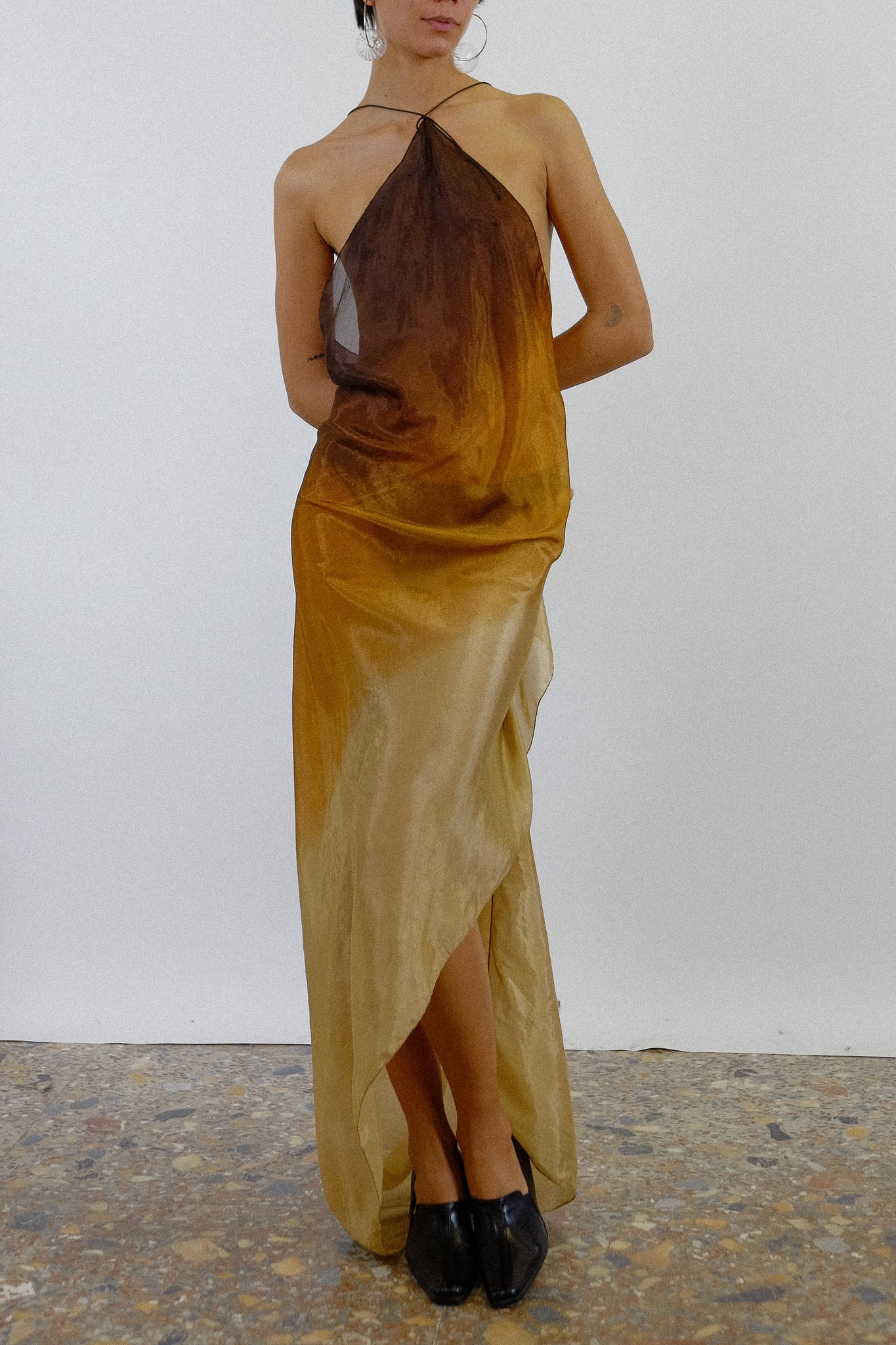 A_COLLECTION ORIGINAL SILK DEGRADÉ DRESS