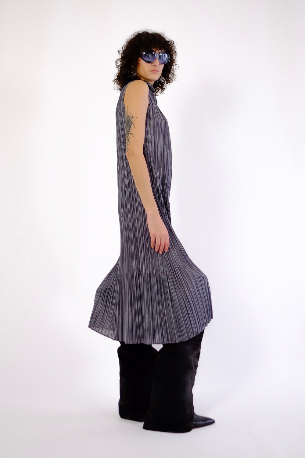 ISSEY MIYAKE PRINTED PLEATS PLEASE DRESS