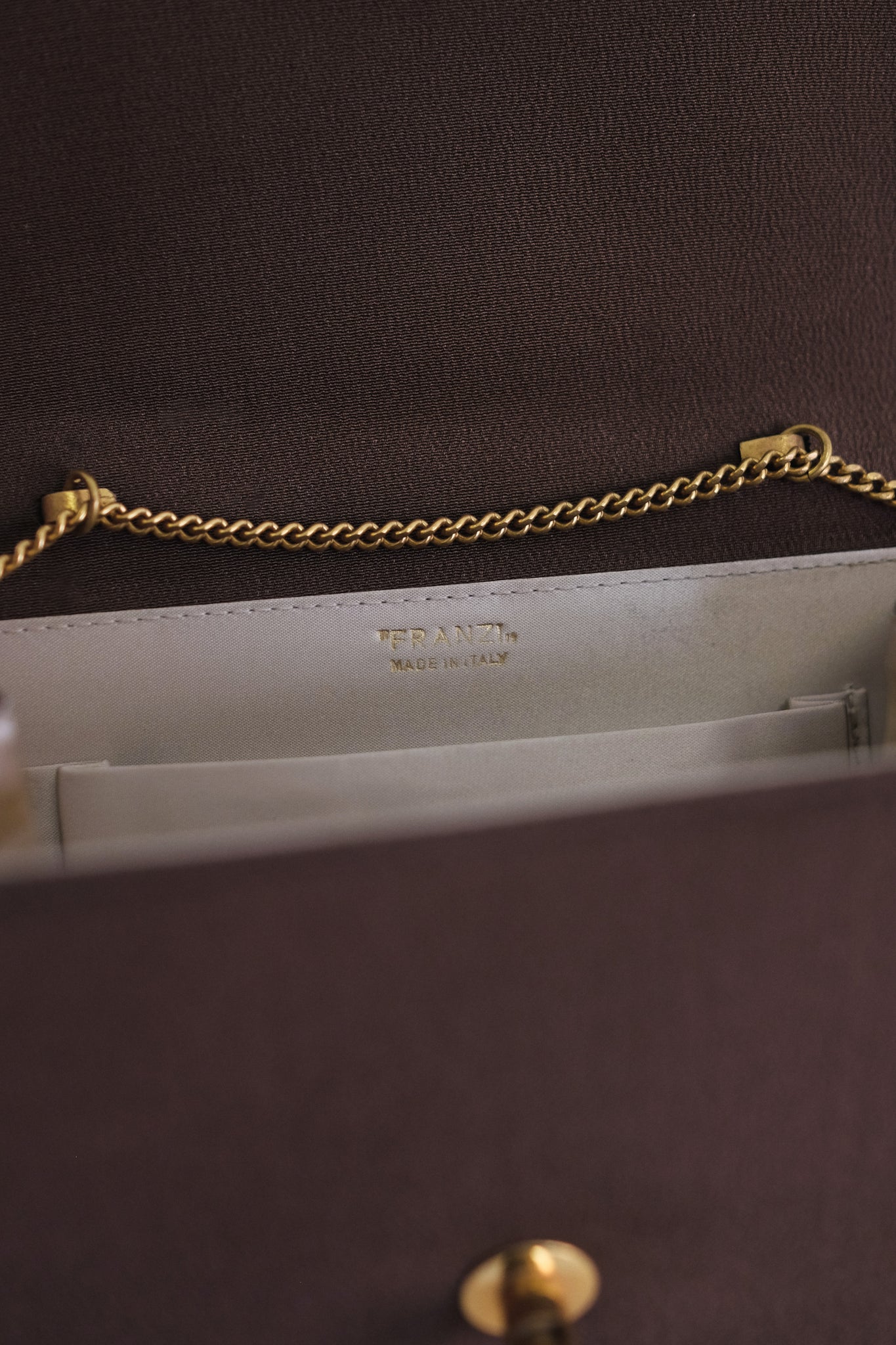 1950S FRANZI FIRENZE DEADSTOCK MINI BAG IN BROWN