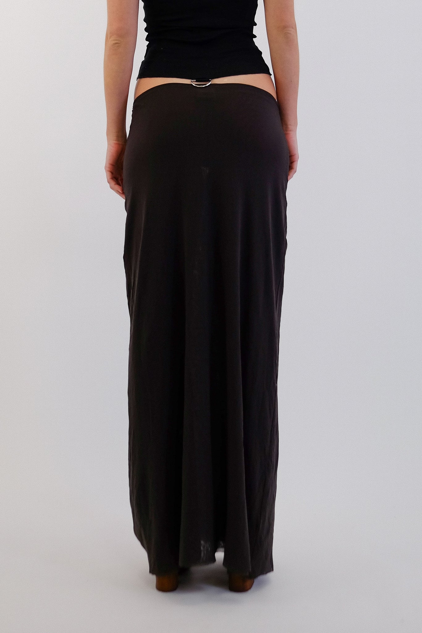 FUZZI DOUBLE MESH MAXI SKIRT