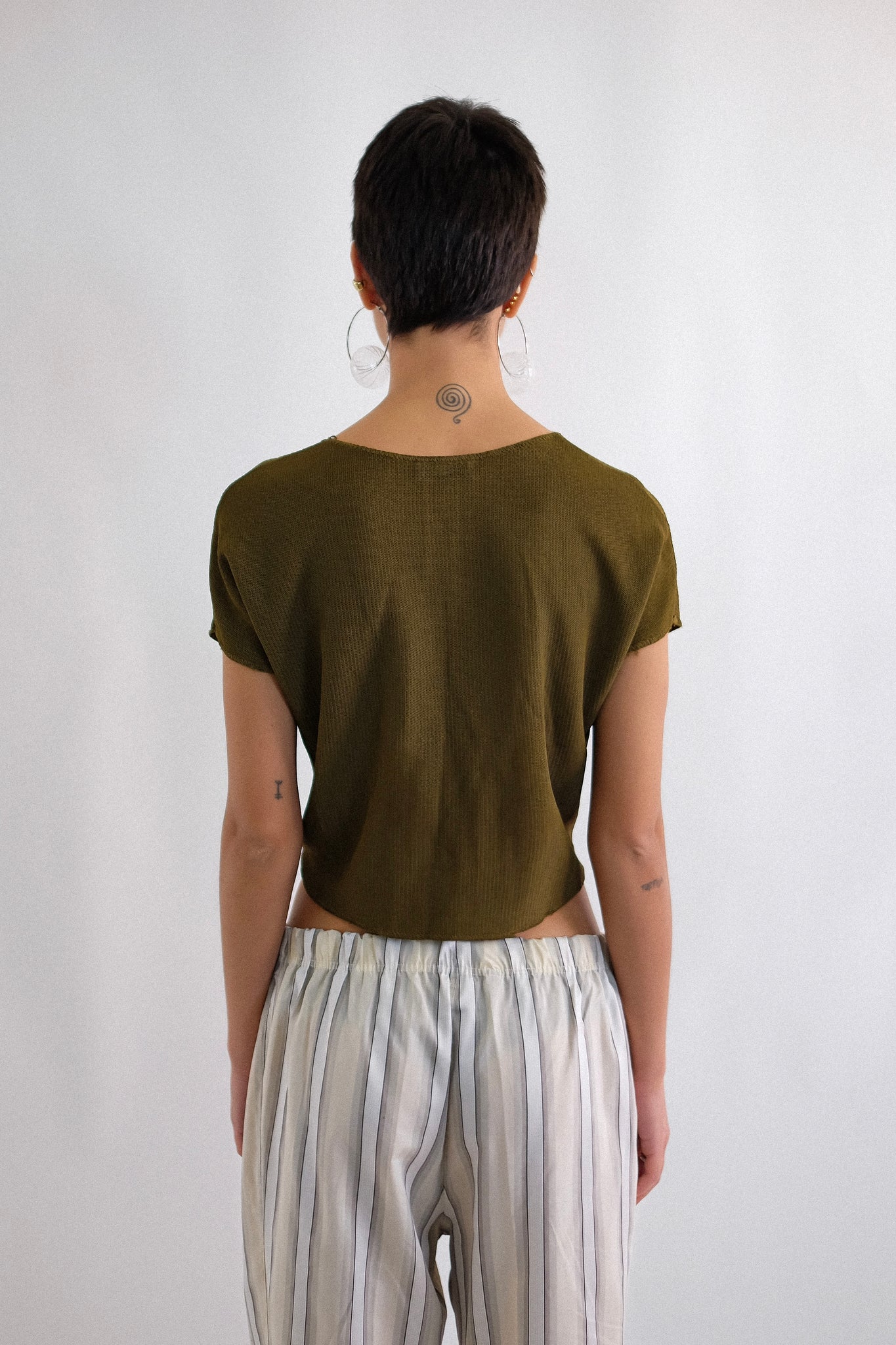 GIORGIO ARMANI KNIT T IN KHAKI