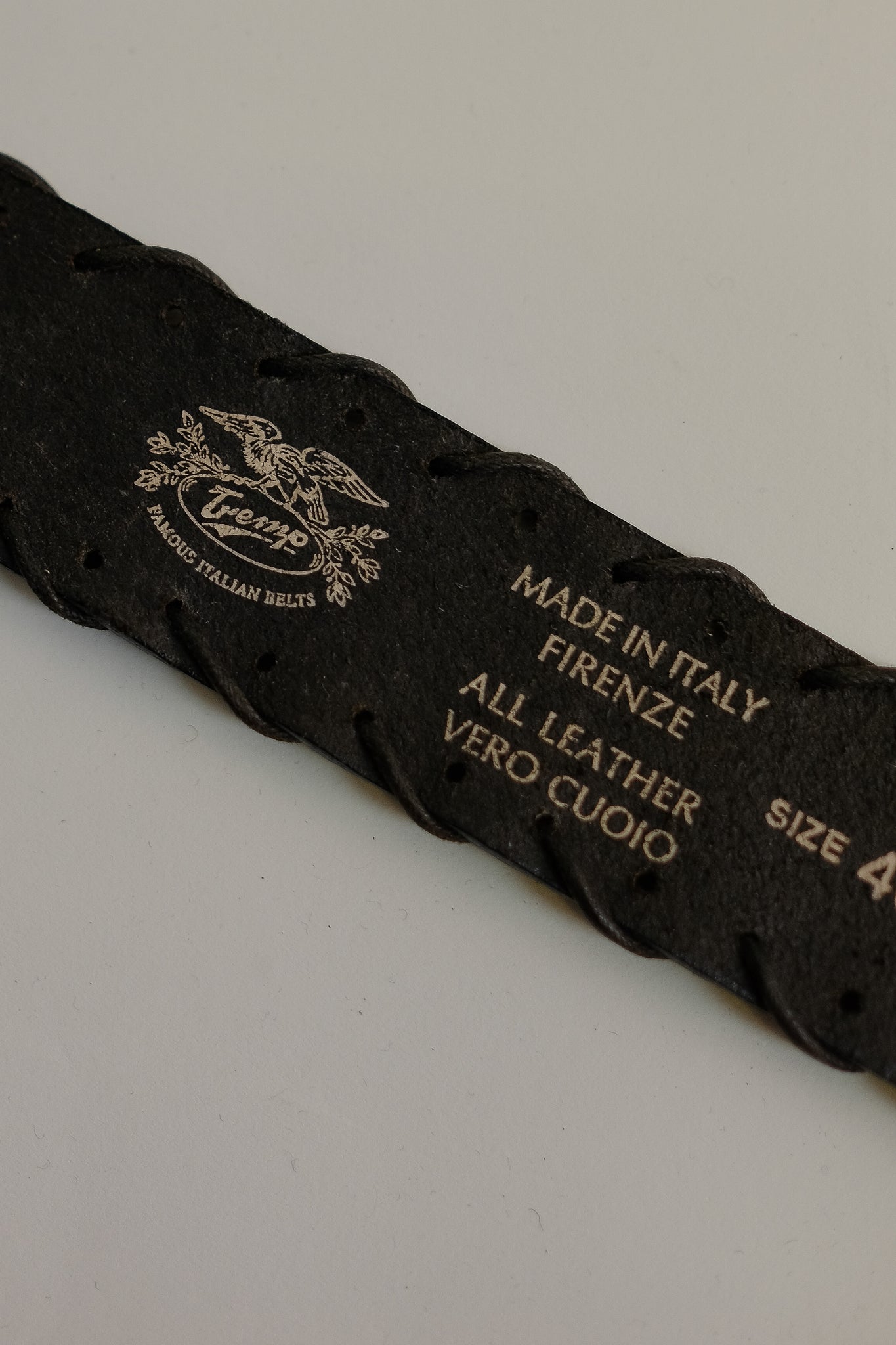 FLORENCE MADE INTRECCIATO LEATHER BELT IN BLACK