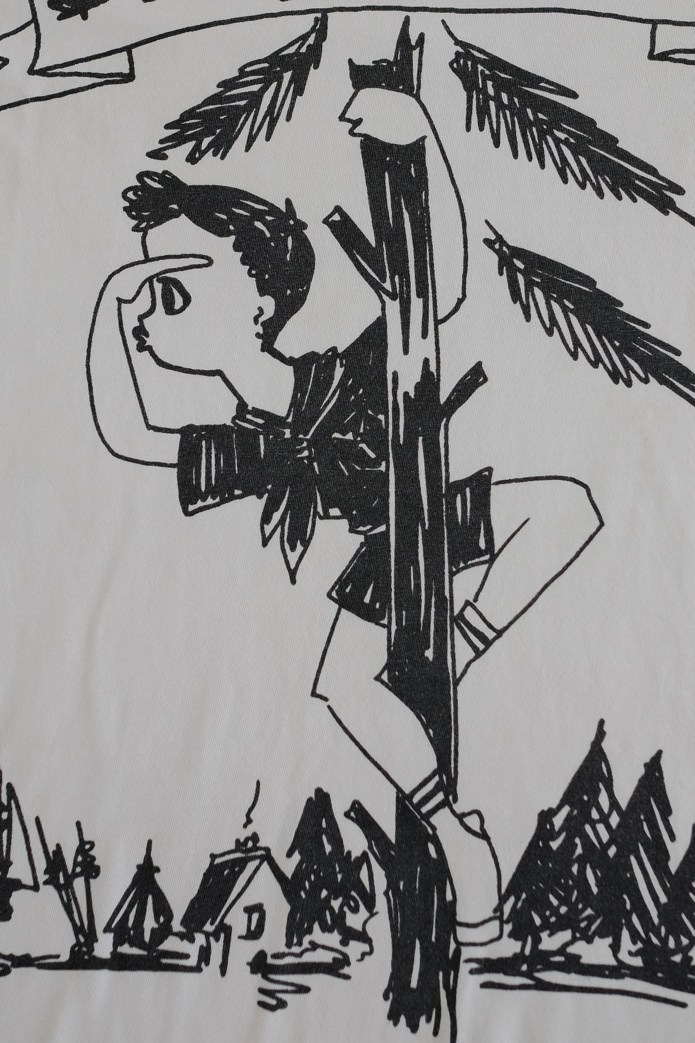 DSQUARED2 ILLUSTRATION T IN WHITE