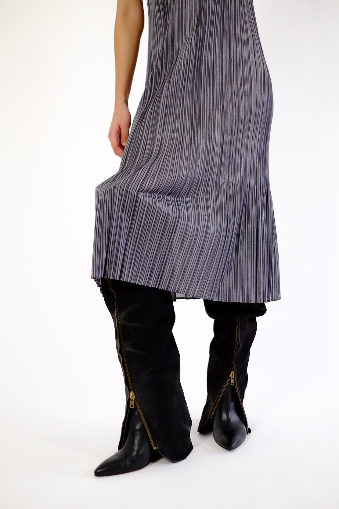 ISSEY MIYAKE PRINTED PLEATS PLEASE DRESS