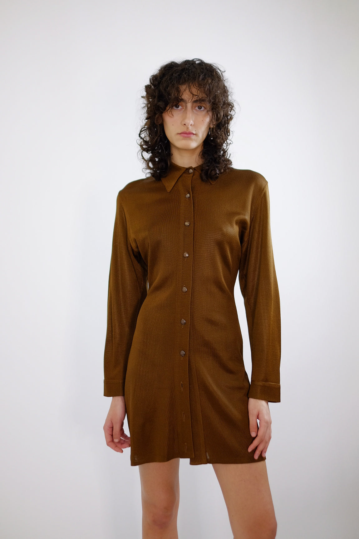 S/S 1986 AZZEDINE ALAÏA BRONZE MINI DRESS