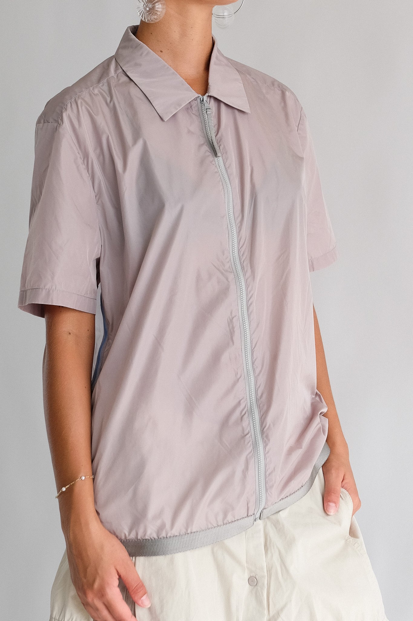 PRADA SPORT 2000 SHIRT IN TAUPE NYLON
