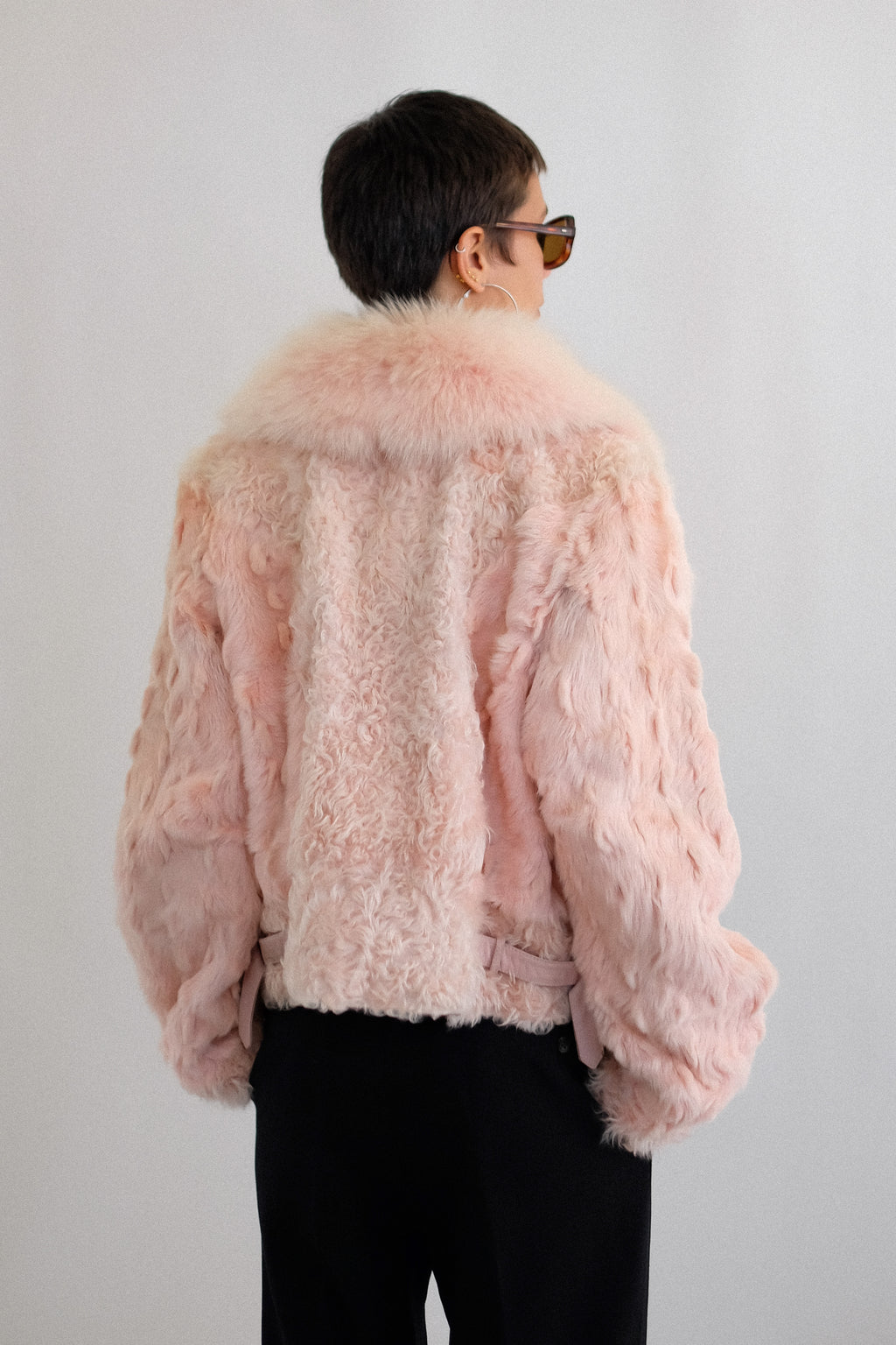FUR JACKET IN PINK