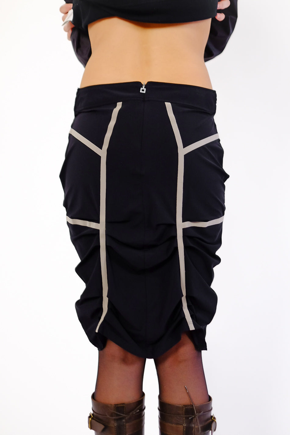 GIRBAUD BUBBLE TAPE SKIRT