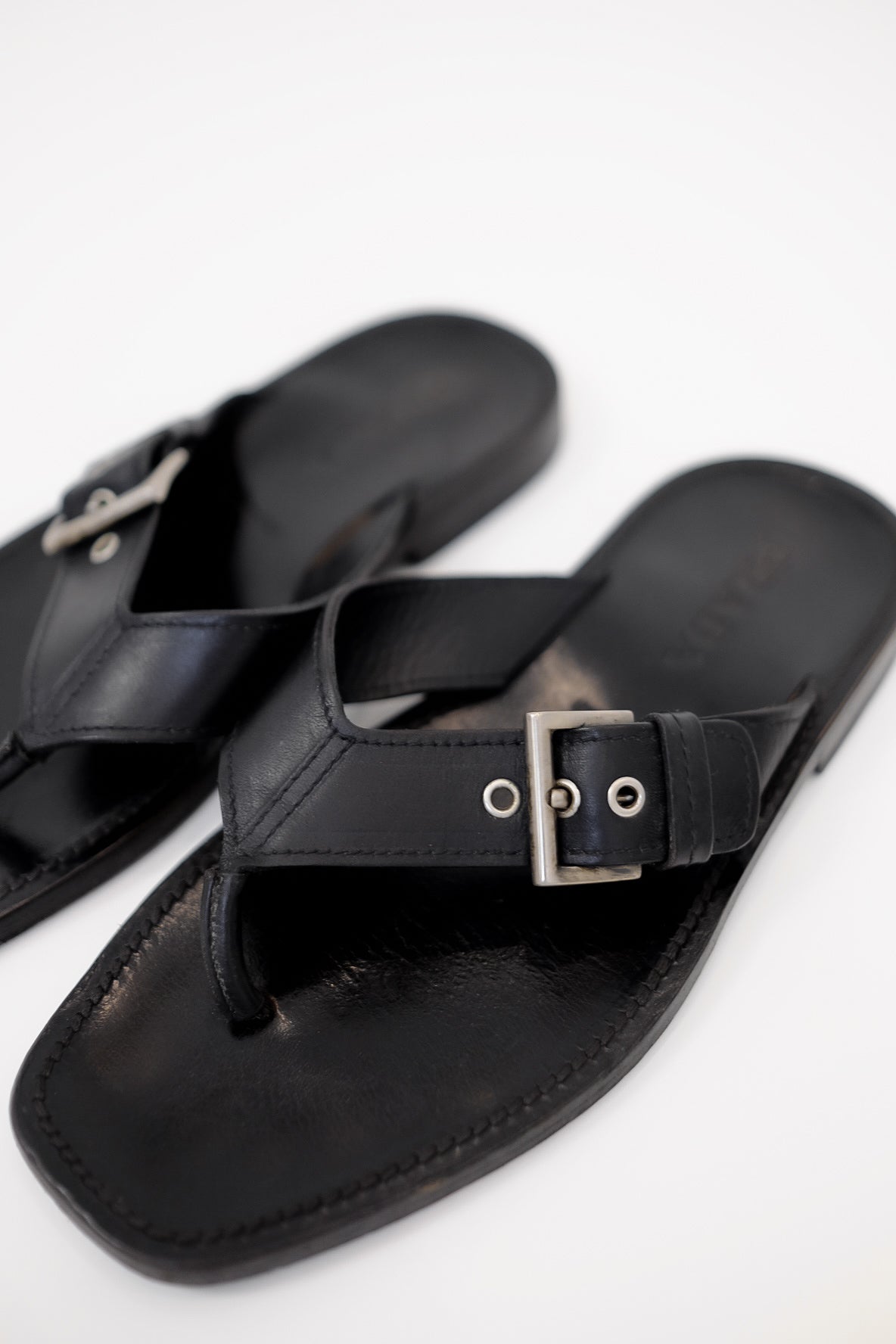 PRADA LEATHER SANDALS