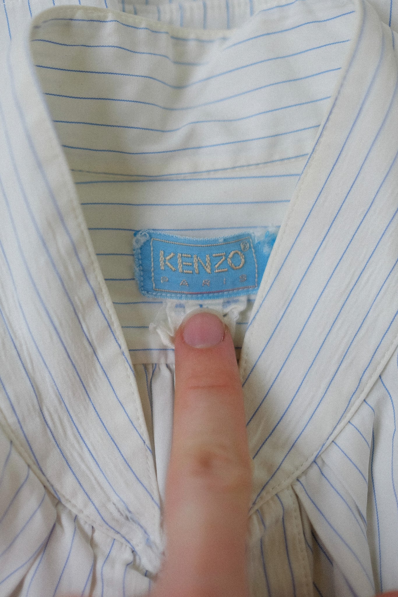 KENZO BIAUDE SHIRT IN BLUE STRIPE