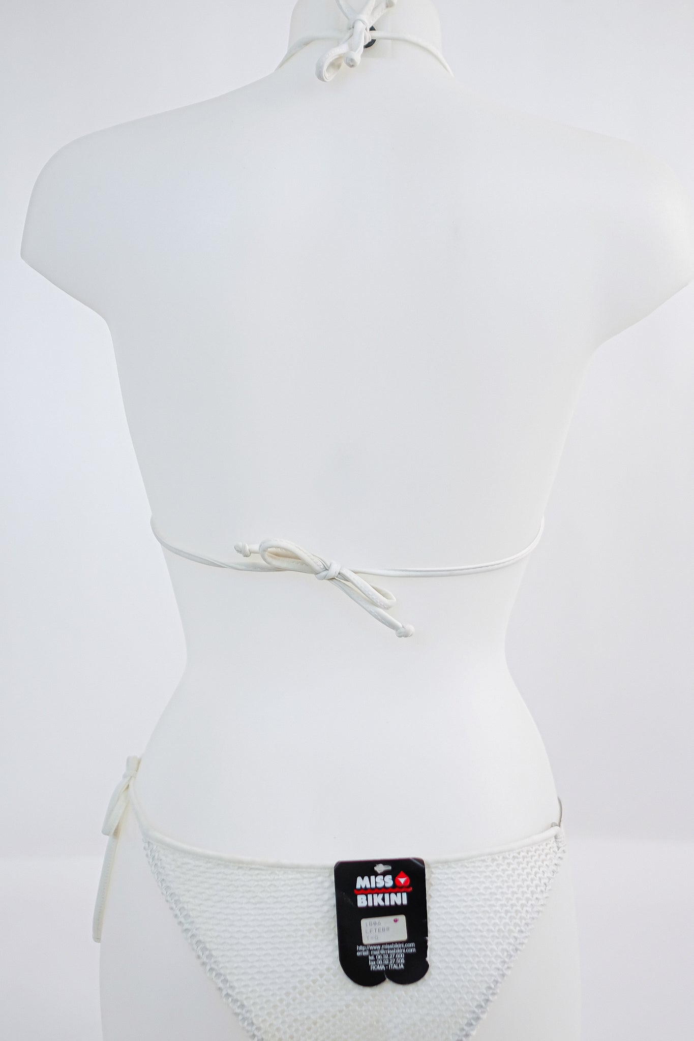 MISS BIKINI MESH KINI IN WHITE