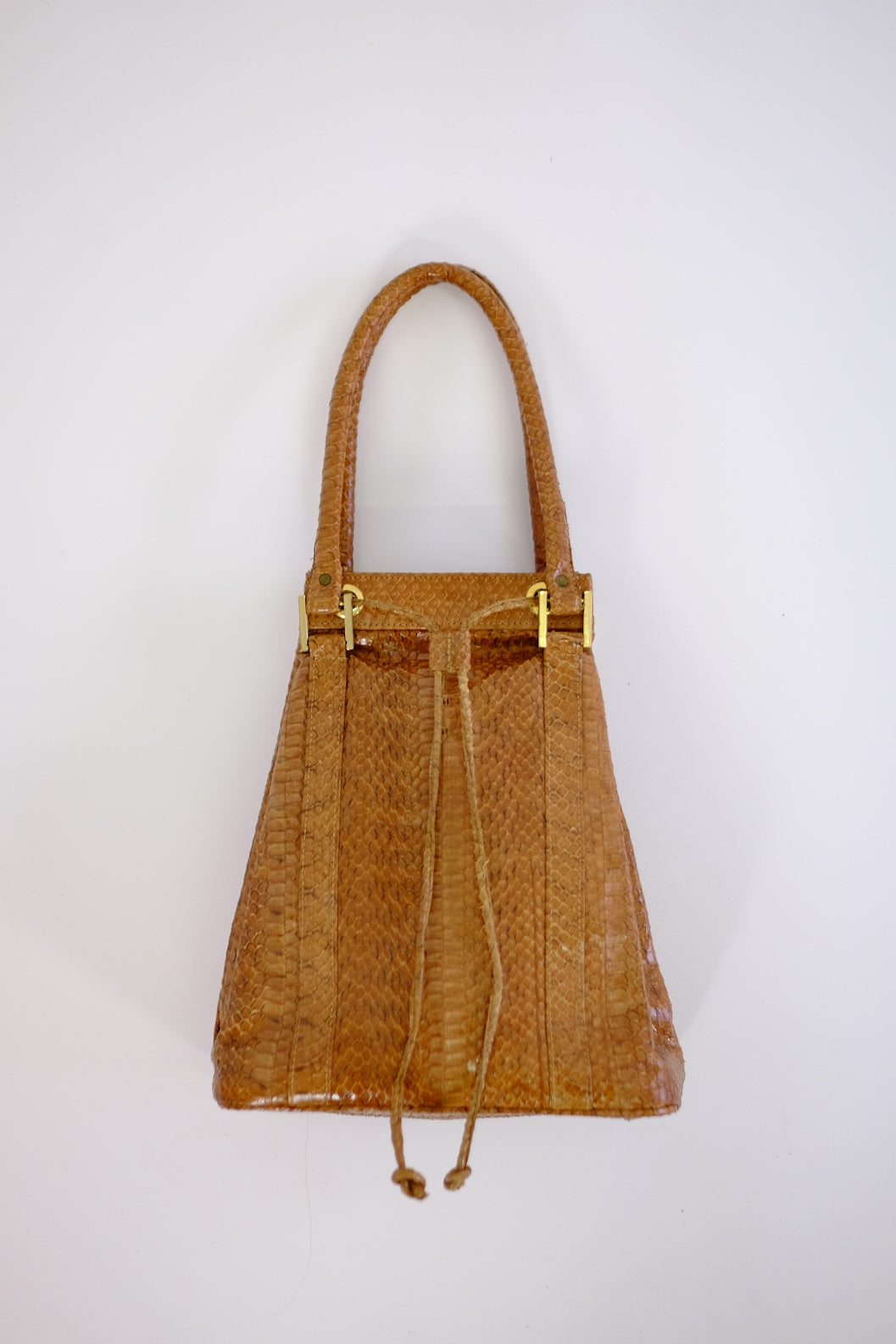 PYTHON ACCORDION SHOULDER BAG