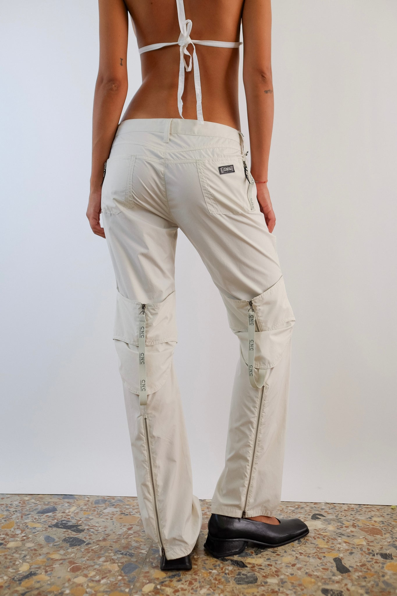 CNC NYLON ZIPPER PANTS