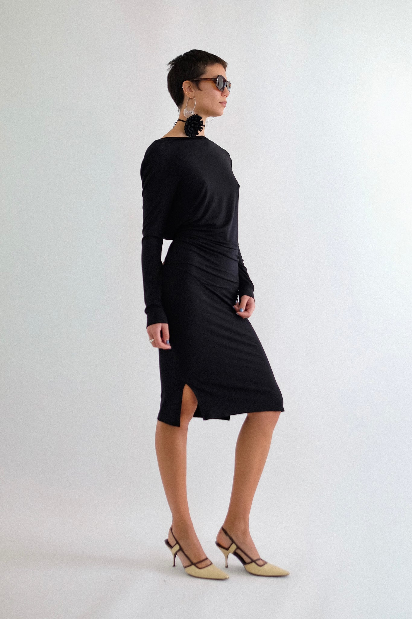 TERREALTE DRESS IN BLACK
