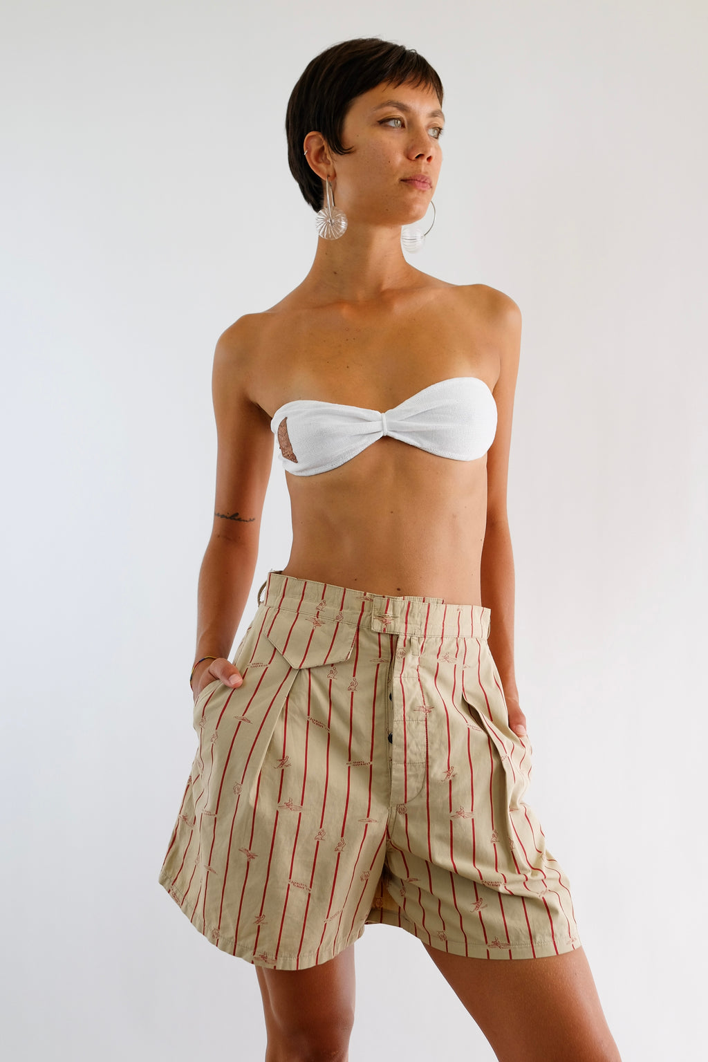 1970S PARFOIS SHORTS IN PRINTED COTTON