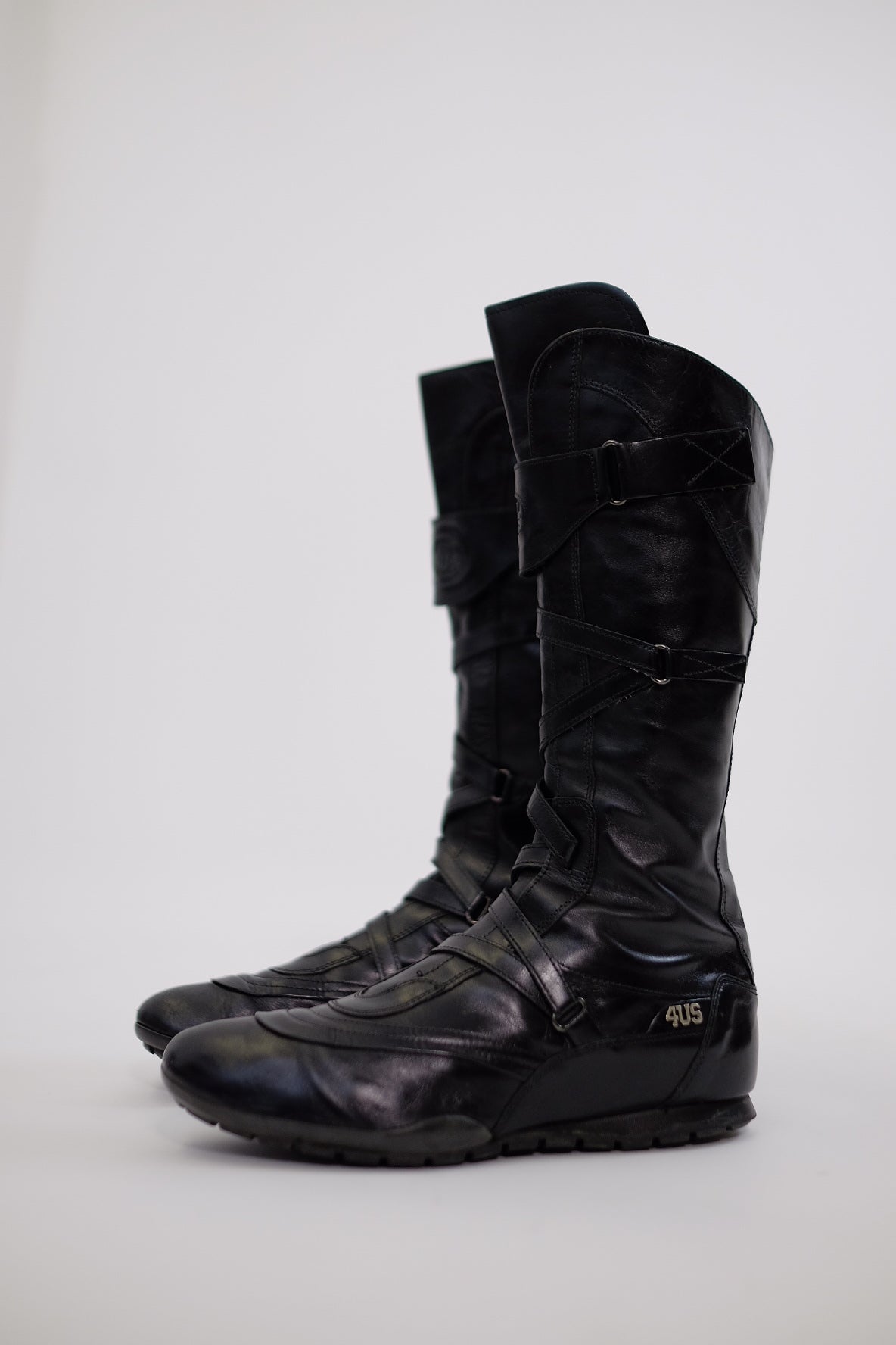 PACIOTTI CROSS STRAP MOTO BOOTS