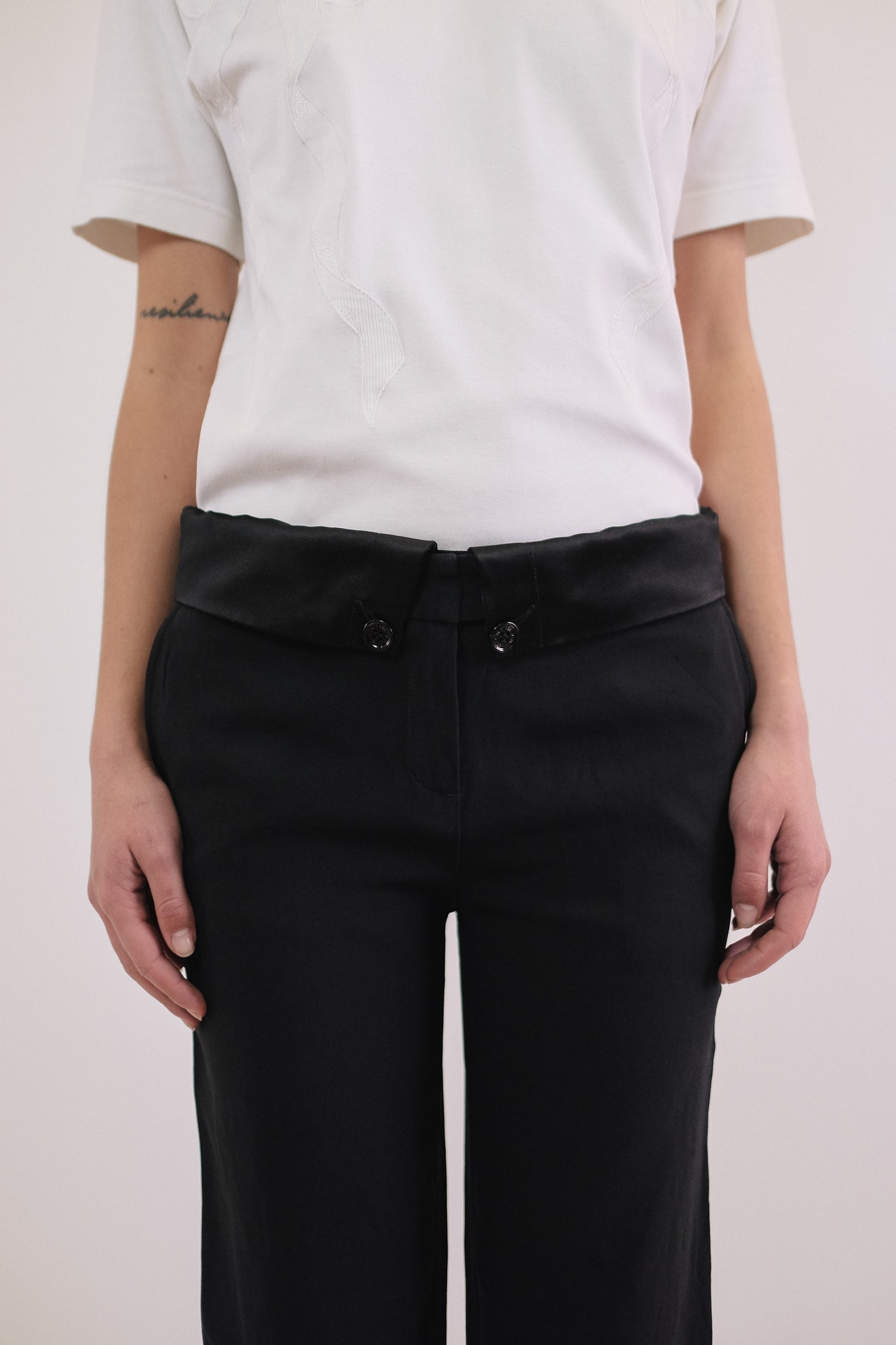 CHLOÉ TUX PANTS IN BLACK