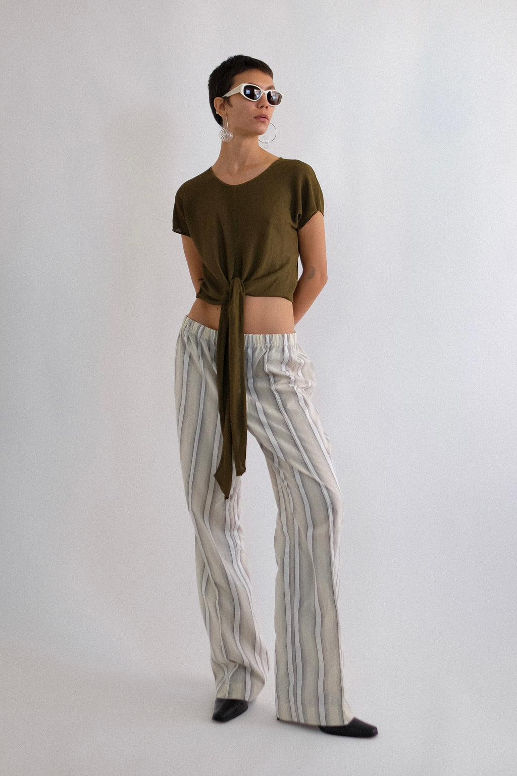 GIORGIO ARMANI KNIT T IN KHAKI