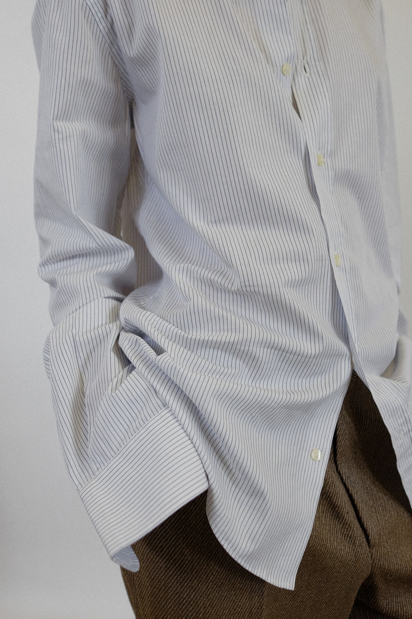 DOLCE AND GABBANA BLUE STRIPE SHIRT
