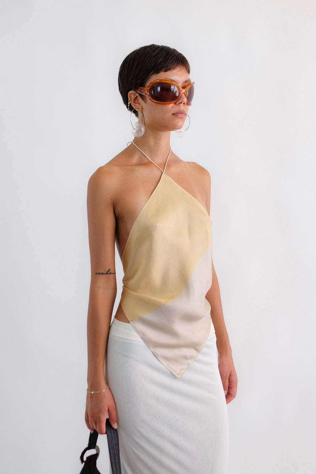 REPURPOSED GIORGIO ARMANI DEADSTOCK SILK TOP