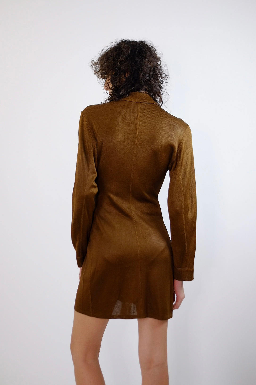 S/S 1986 AZZEDINE ALAÏA BRONZE MINI DRESS