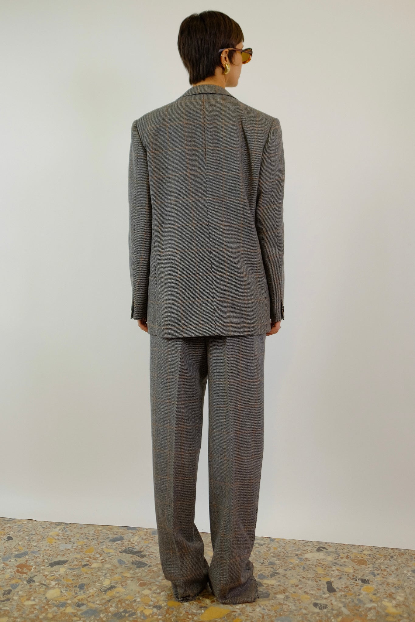 1970S ITALIAN WOOL CHECK SUIT