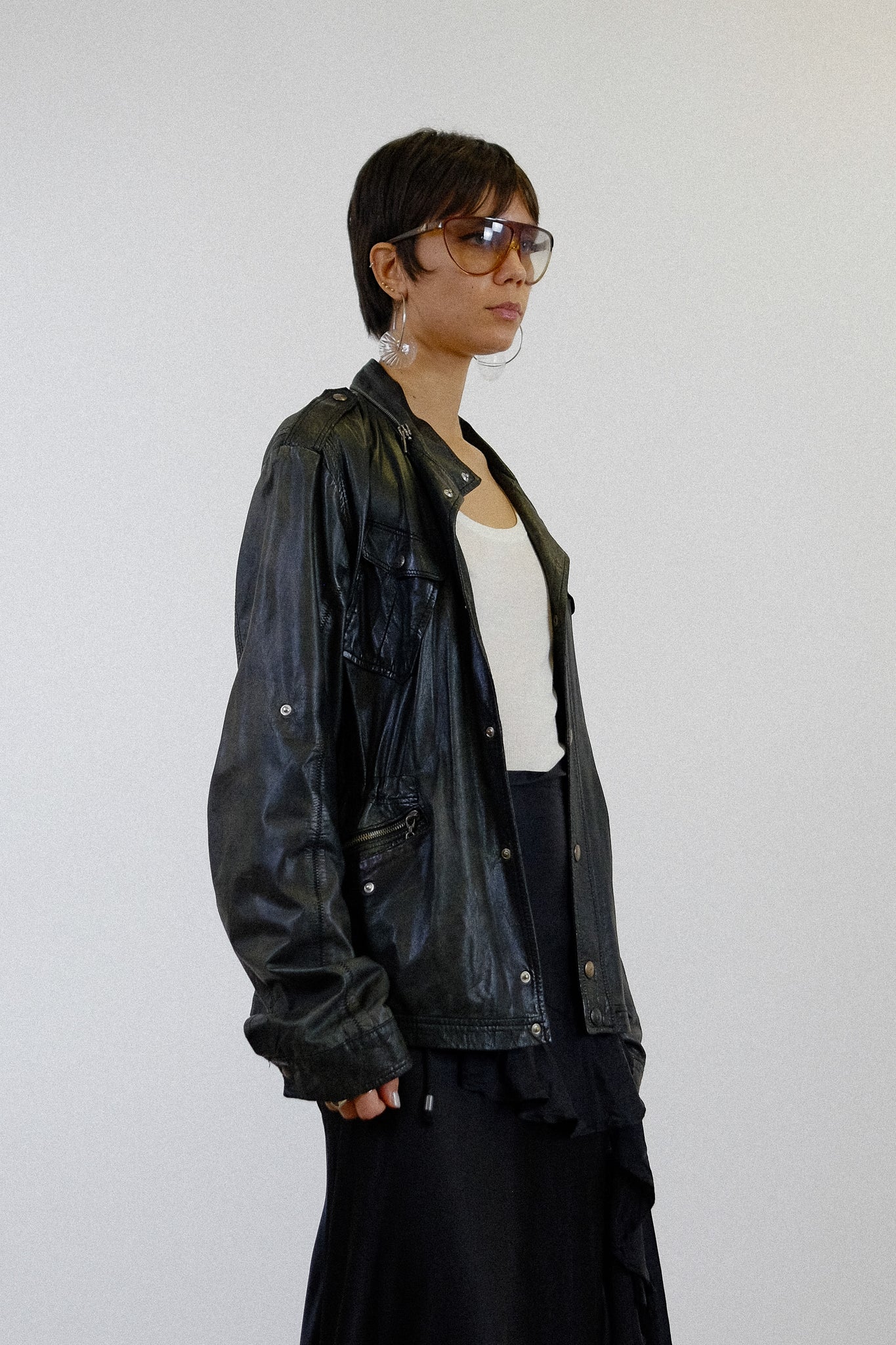 CNC COSTUME NATIONAL LEATHER DEGRADÉ JACKET