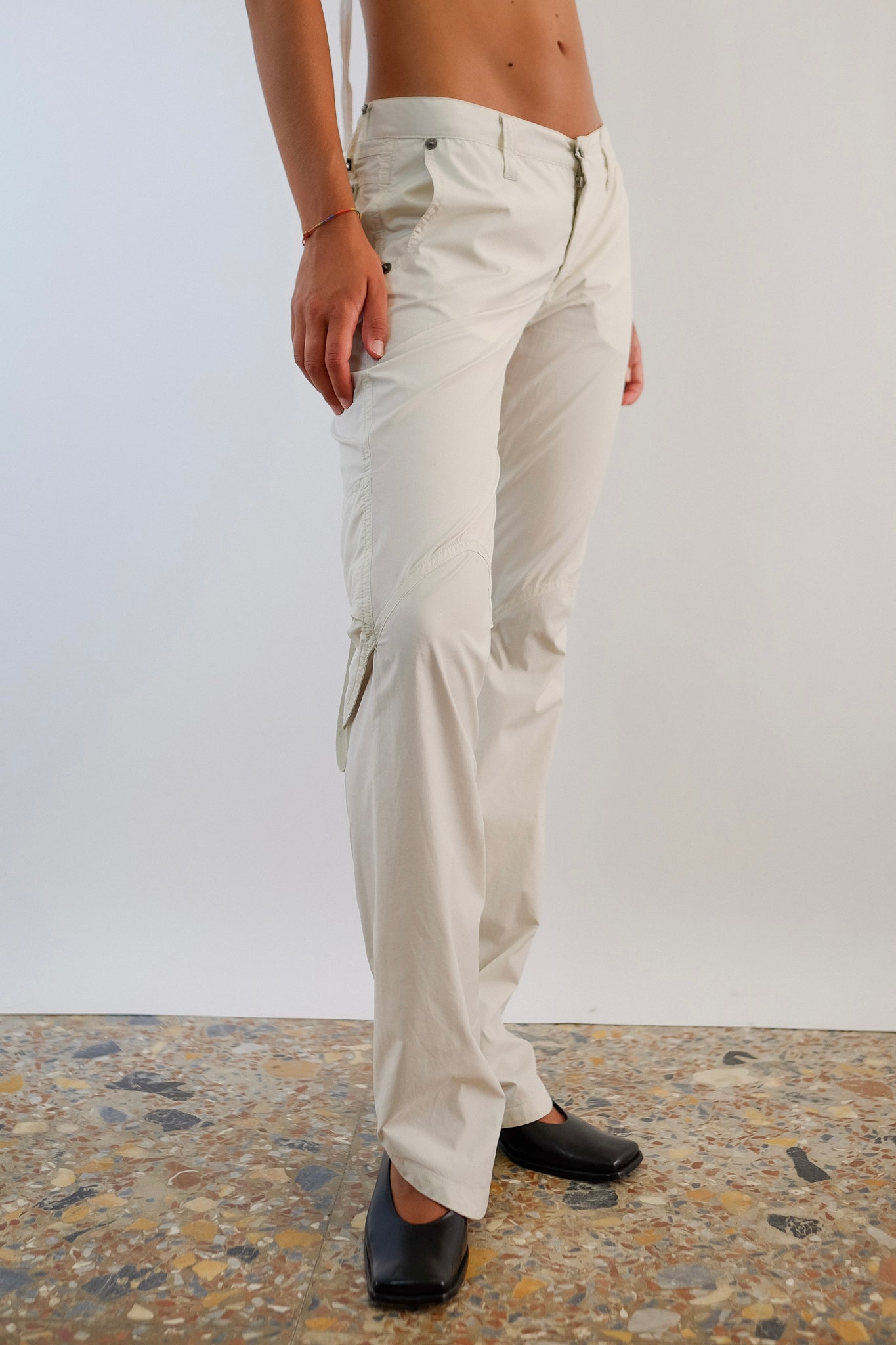 CNC NYLON ZIPPER PANTS