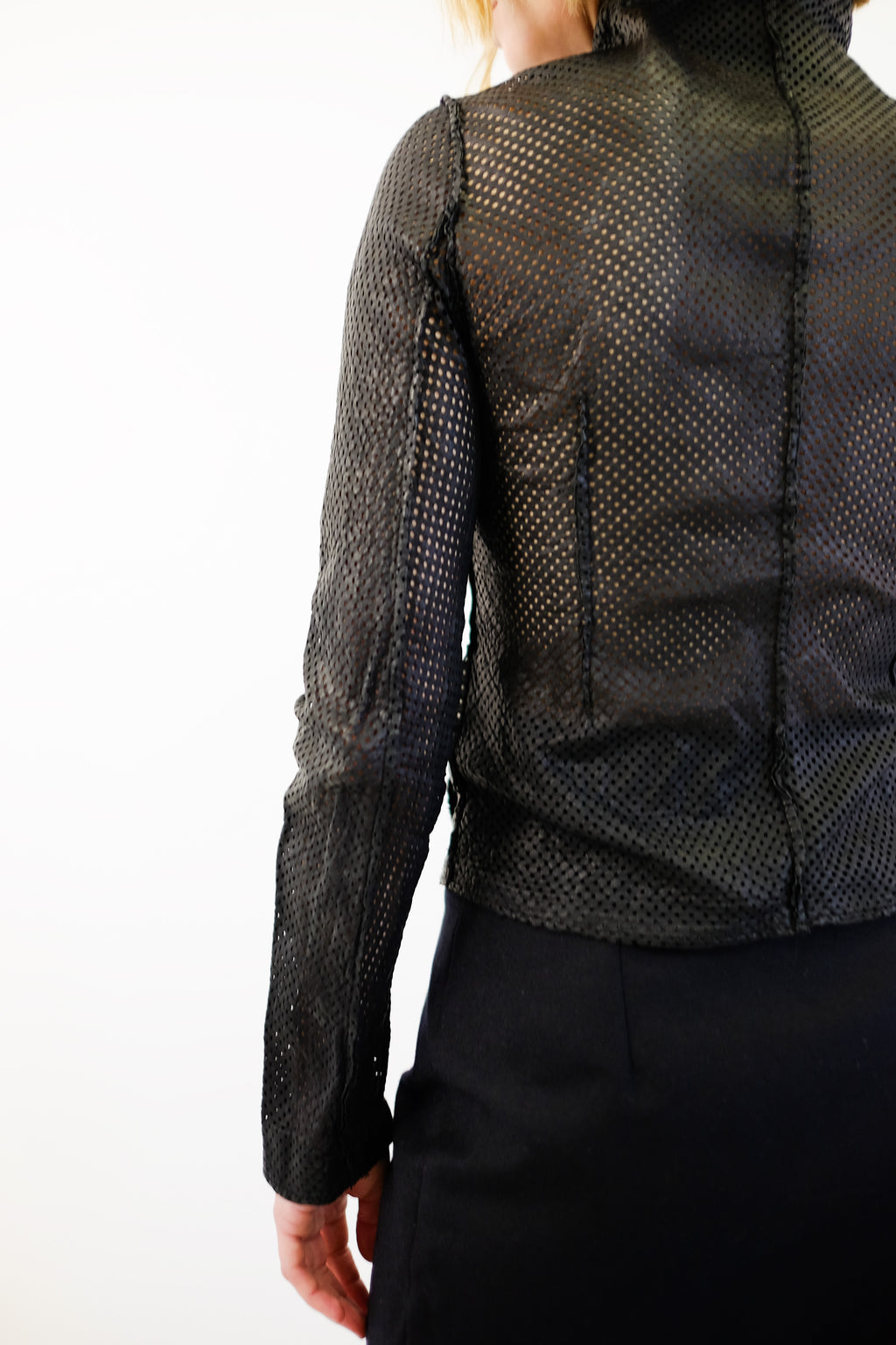 IMPERIAL PERFORATED LEATHER JACKET